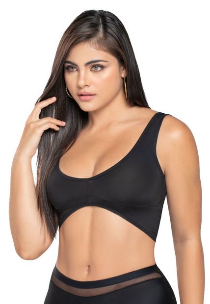 Brasier Mujer Negro Fi 4573