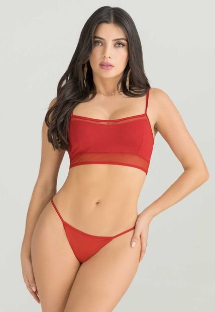 Conjunto Mujer Rojo FI 4969