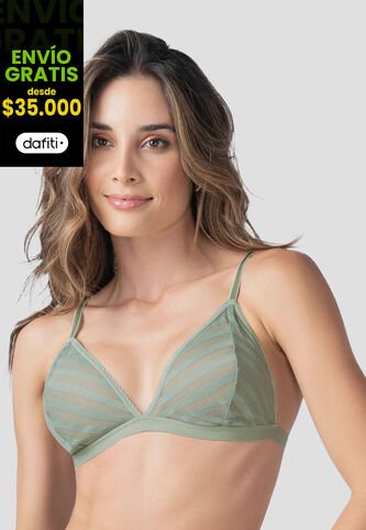 Bralette Mujer Verde Oliva Fi 2024 Formas Intimas
