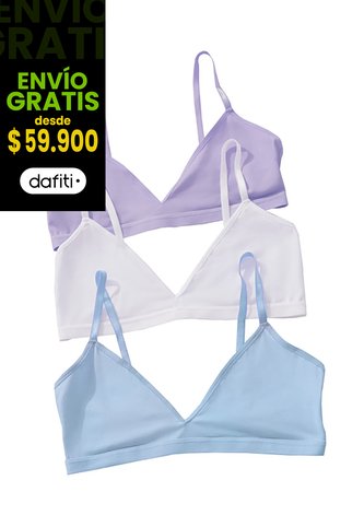 Top Paq X3 Mujer Multicolor FI 96396 Formas Intimas