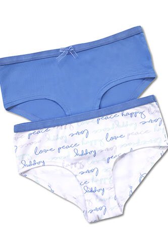 Cachetero Paq X2 Infantil Mora Azul FI 33837 Formas Intimas