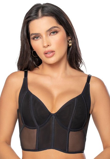 Corset Mujer Negro Fi 7292