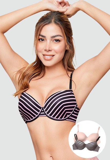 Brasier Paq X2 Mujer Palo De Rosa FI 88913