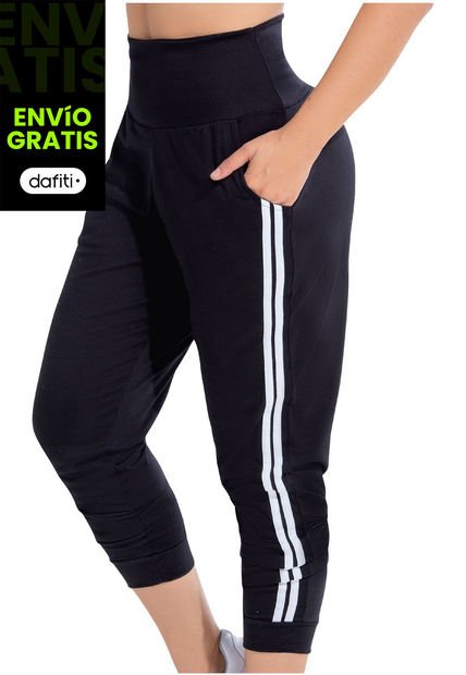 Pantalón Sudadera Para Mujer Negro FI