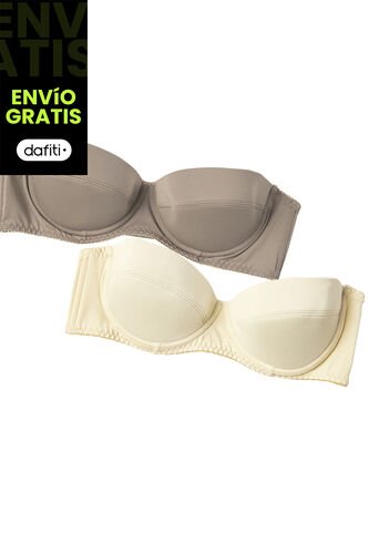 Brasier Paq X2 Mujer Multicolor FI 89857 Formas Intimas