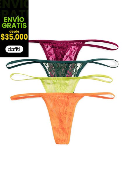Brasilera Paq X4 Mujer Multicolor FI 89847