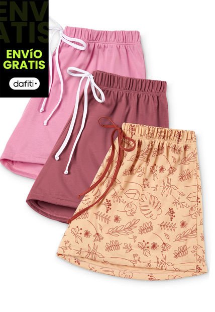 Short Paq X3 Mujer Multicolor FI 89799