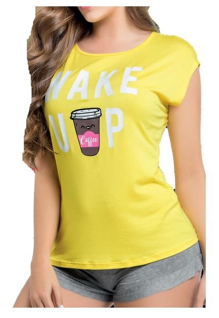 Multiusos Mujer Gris-Amarillo FI 35488