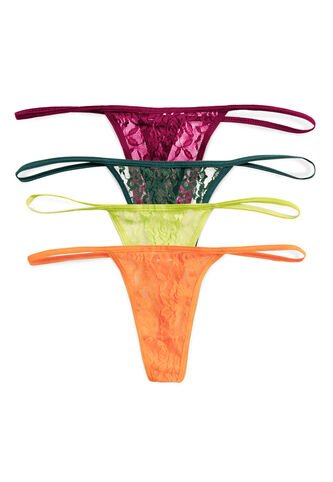 Brasilera Paq X4 Mujer Multicolor FI 89847 Formas Intimas