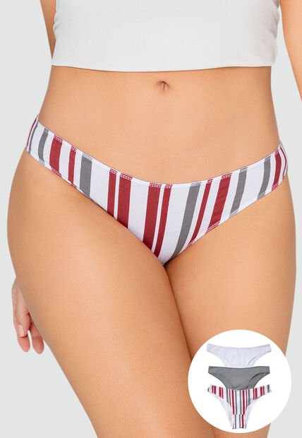 Panty Paq X3 Mujer Gris FI 96450