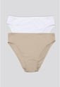 Panty Paq X2 Mujer Blanco/Piel FI 96633 de Formas Intimas