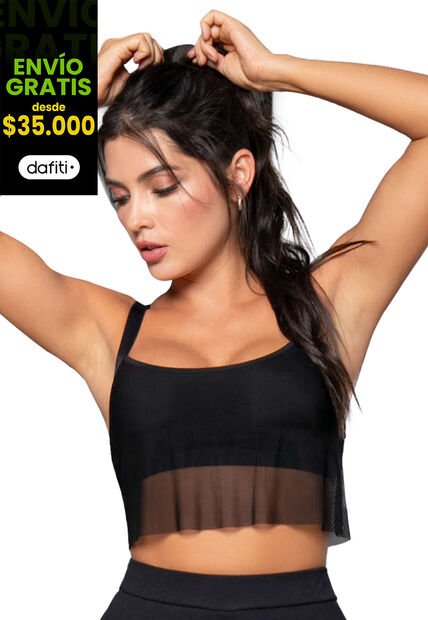 Top Mujer Negro Fi 3622