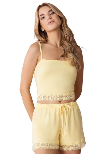Pijama Mujer Amarillo FI 102551