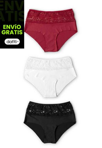 Cachetero Paq X3 Multicolor FI 101856 Formas Intimas