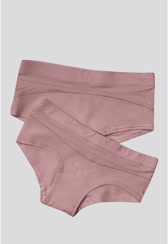 Cachetero Paq X2 Infantil Palo De Rosa Oscuro FI 7680 Formas Intimas