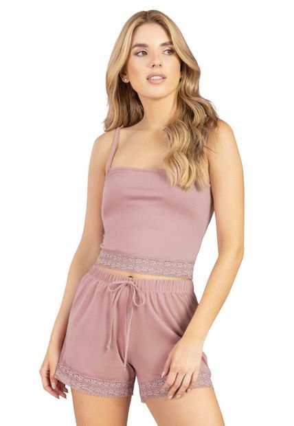 Pijama Mujer Rosa FI 102551