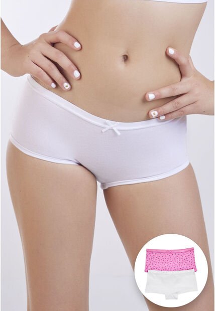 Cachetero Paq X2 Infantil Femenino Lila Tech FI 92352