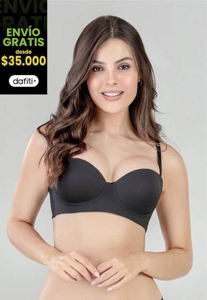 Brasier Mujer Negro FI 96475