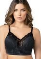 Brasier Adulto Estafiado Negro Fi 78822 de Formas Intimas