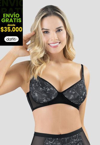 Brasier Mujer Negro Fi 96568 Formas Intimas
