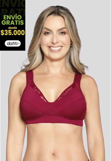 Brasier Mujer Vino Tinto FI 69512