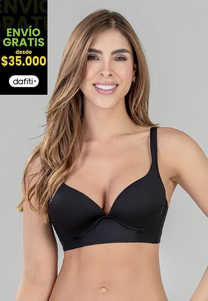 Brasier Mujer Negro FI 96334