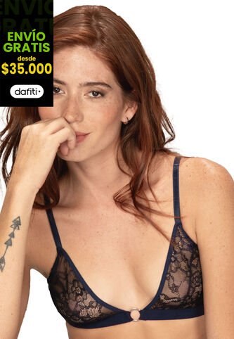 Bralette Mujer Azul Navy Fi 87338 Formas Intimas