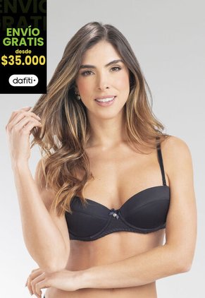 Brasier Mujer Negro FI 96367