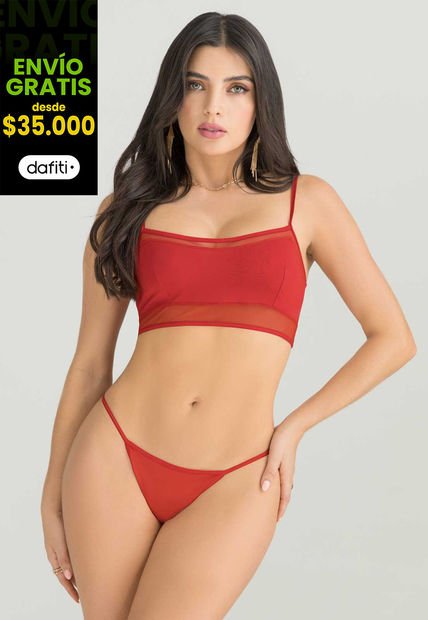 Conjunto Mujer Rojo FI 4969