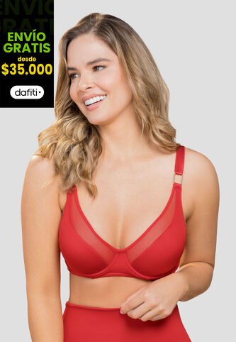 Brasier Mujer Rojo Fi 105503 Formas Intimas