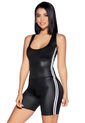 Enterizo Corto Mujer Negro Fi 32629 de Formas Intimas