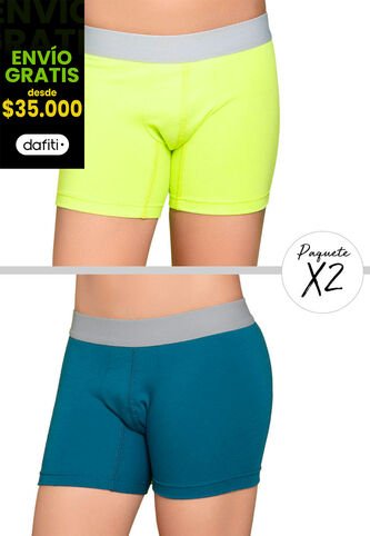 Bóxer Paq X2 Infantil Verde FI 79034 Formas Intimas