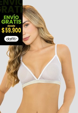 Bralette Mujer Blanco Fi 112786 Formas Intimas