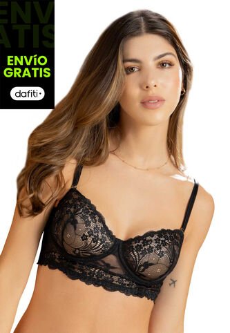 Bralette Mujer Negro FI 5413 Formas Intimas