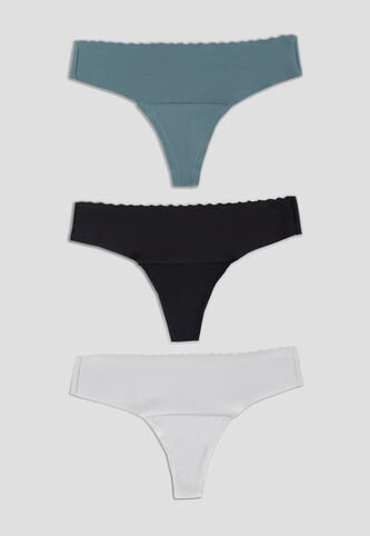 Brasilera Paq X3 Mujer Multicolor Fi 16969 Formas Intimas