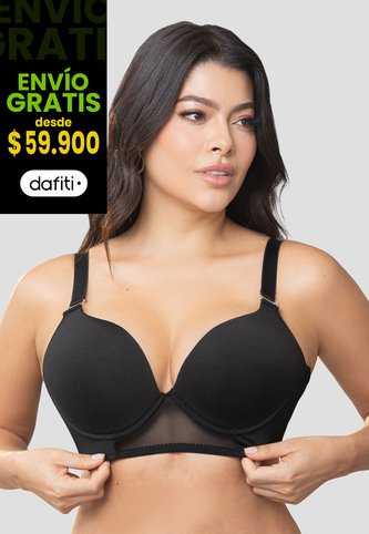 Brasier Mujer Negro Fi 103874 Formas Intimas