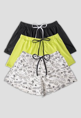 Short Paq X3 Mujer Multicolor Fi 113040 Formas Intimas