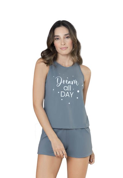 Pijama Mujer Azul Acero FI 86049