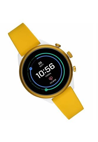 reloj fossil amarillo