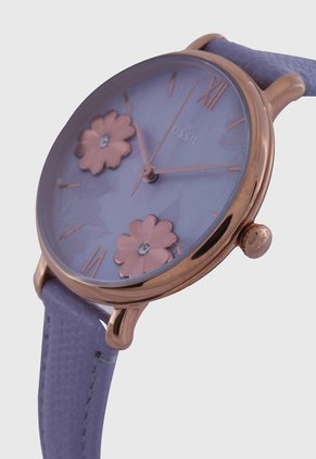 Reloj Morado-Oro Rosa Fossil