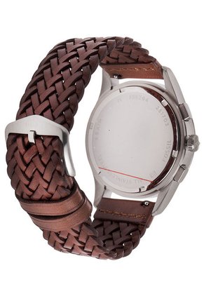 Reloj Café-Plateado Fossil