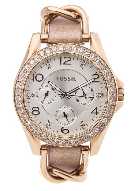 Reloj Rosa Nude-Dorado Fossil