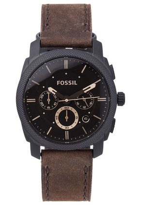 Reloj Café Oscuro-Negro Fossil