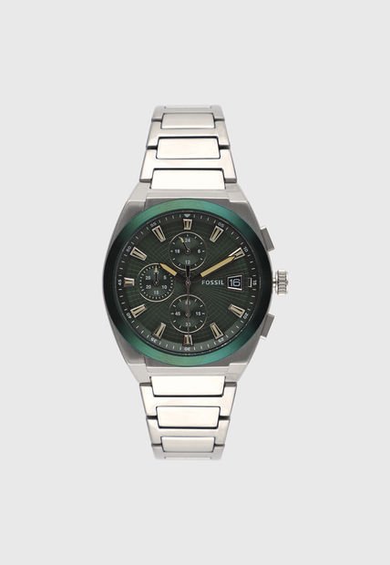 Reloj Plateado-Verde-Beige Fossil