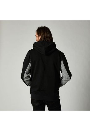 BUZO FOX PRO CON CAPUCHA MERZ NEGRO/GRIS