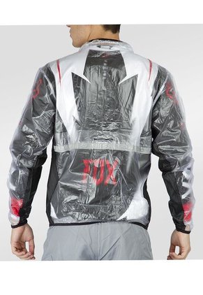 Impermeable Fox MX Fluid Rain Negro-Transparente