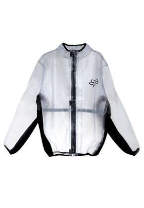 Impermeable Fox MX Fluid Rain Negro-Transparente