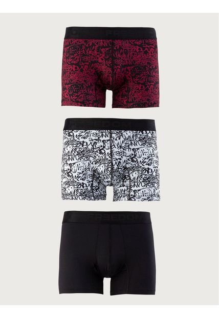 Pack X 3 Bóxer Para Hombre 02939 FREEDOM