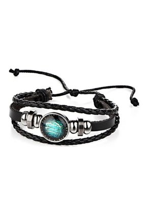 Pulsera Manilla Cuero Constelaciones Zodiaco