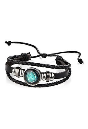 Pulsera Manilla Cuero Constelaciones Zodiaco
